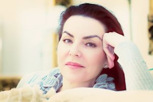 lady with beautiful skin